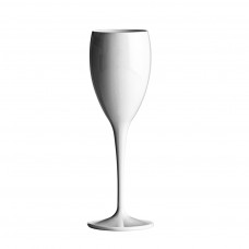 1x Champagnergläser Sektflöten Weiß 17cl Kunststoff Plastik PC Mehrweg Ø 6 cm · 20,7 cm