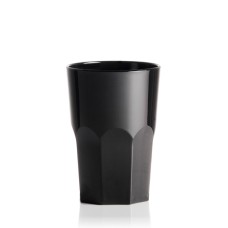 6x Cocktailgläser aus Kunststoff Unzerbrechlich Schwarz 0.35 l Ø 8.5 cm · 12 cm