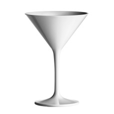 24x Martiniglas Weiß 23cl aus Kunststoff