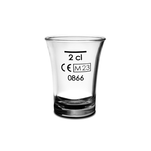 200x Schnapsglas Kunststoff 2cl mit Eiche Glasklar Plastik Mehrweg Unzerbrechlich Ø 3.9 cm · 5 cm