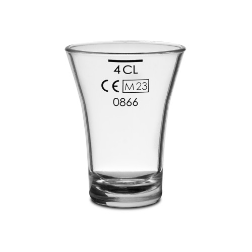 25x Schnapsglas Stamper Kunststoff Geeicht 4 cl Hartplastik Mehrweg Glasklar Unzerbrechlich Ø 4.6 cm · 6 cm