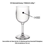 40x Weingläser Kunststoff Plastik PC Mehrweg Glasklar 250 ml Ø 7.4 cm · 16 cm